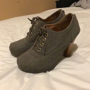 Charolette Russe lace up booties